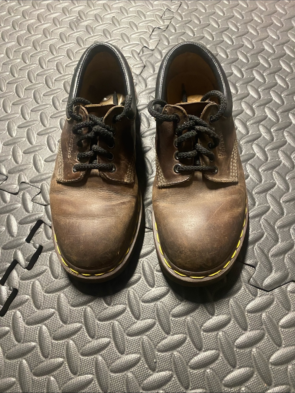 Vintage Made In England Dr. Martens Brown Oxford Loafers Work Shoes Men’s 8